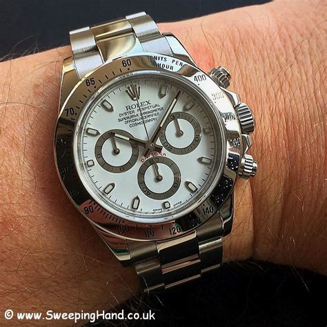 rolex daytona sweeping second hand|how to use Rolex daytona.